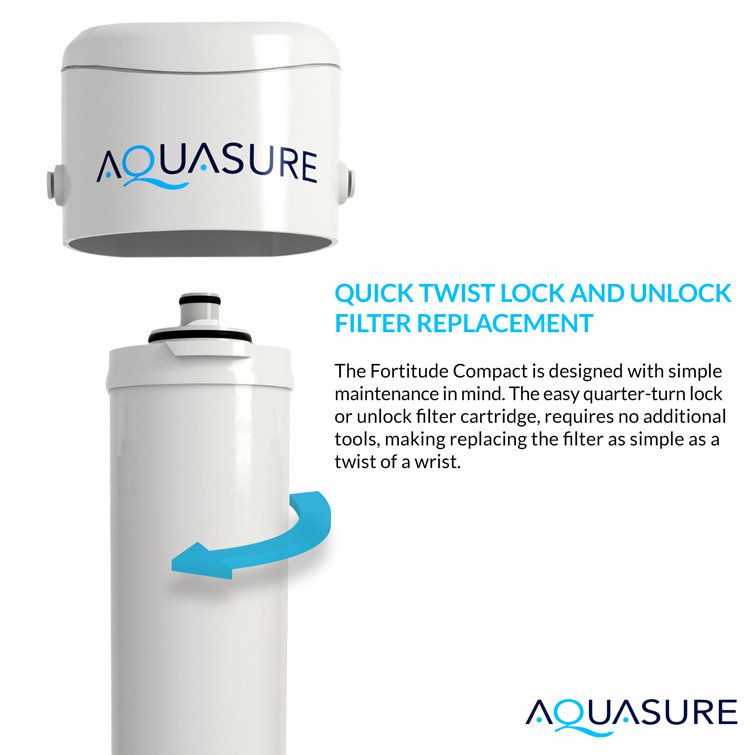 Aquasure Fortitude Compact Under Sink Replacement Water Filter