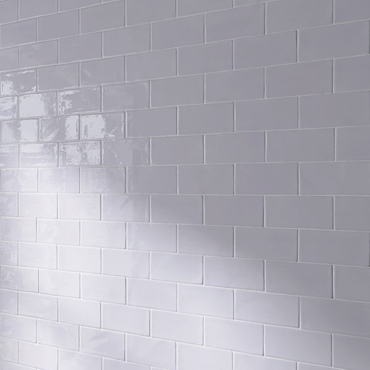 White Glossy 3x6 Ceramic Subway Wall Tile