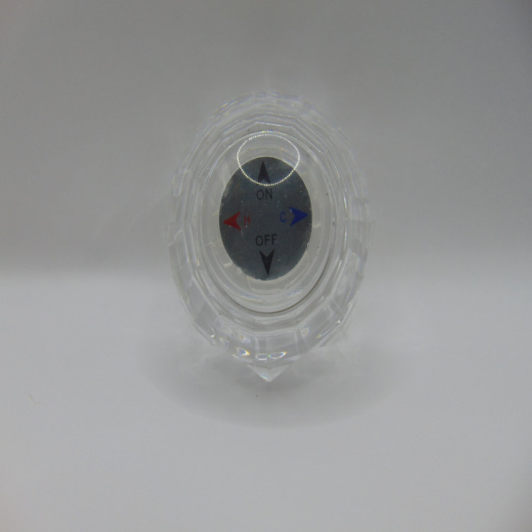 Avalon Clear Acrylic Single Knob Handle Faucet Replacement Kit