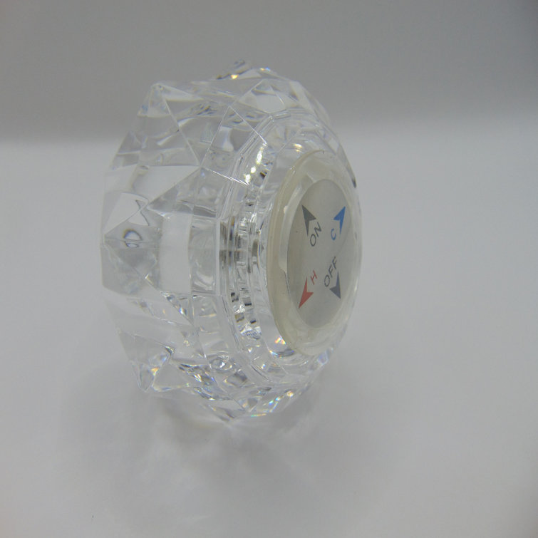 Avalon Clear Acrylic Single Knob Handle Faucet Replacement Kit