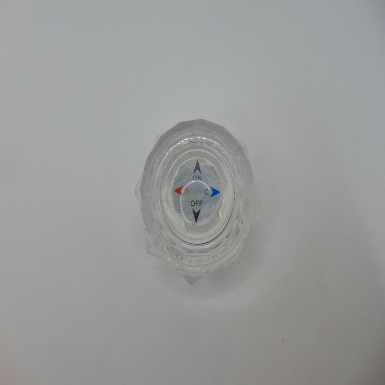 Avalon Clear Acrylic Single Knob Handle Faucet Replacement Kit
