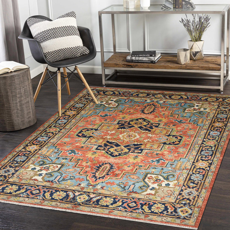 Handmade Geometric Wool 8' x 10' Rectangular Rug