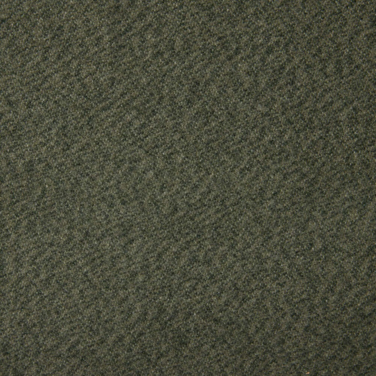 Loden Green Wool Throw Blanket with Fringe