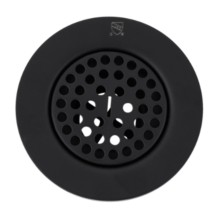 Matte Black 3-Inch Utility Sink Grid Drain