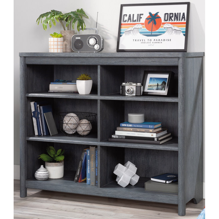 Denim Oak Adjustable Cubby Storage Bookshelf