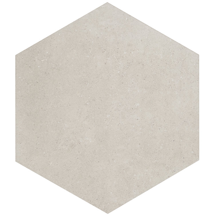 Taupe Matte Hexagonal Porcelain Floor and Wall Tile