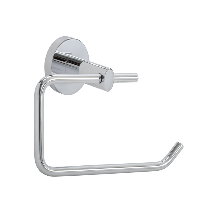 Amalfi Polished Chrome Wall Mounted Toilet Paper Holder