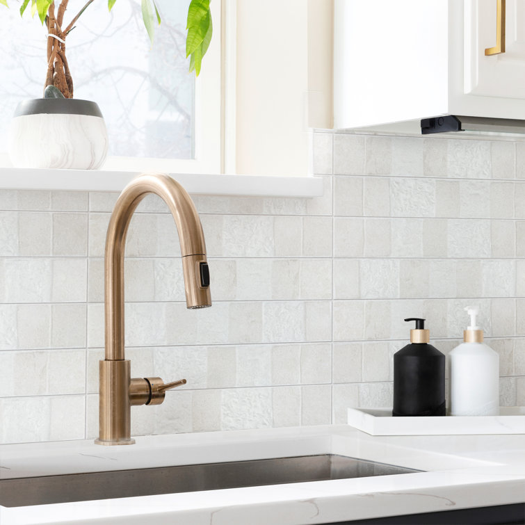 Blend 3" x 17.5" Matte White Porcelain Subway Wall Tile