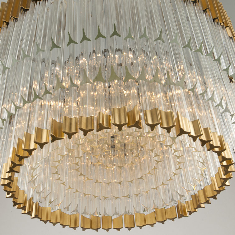 Mini 20" Transitional Crystal Silver Chandelier