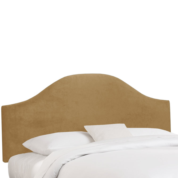 Classic Berry Velvet Upholstered Queen Headboard