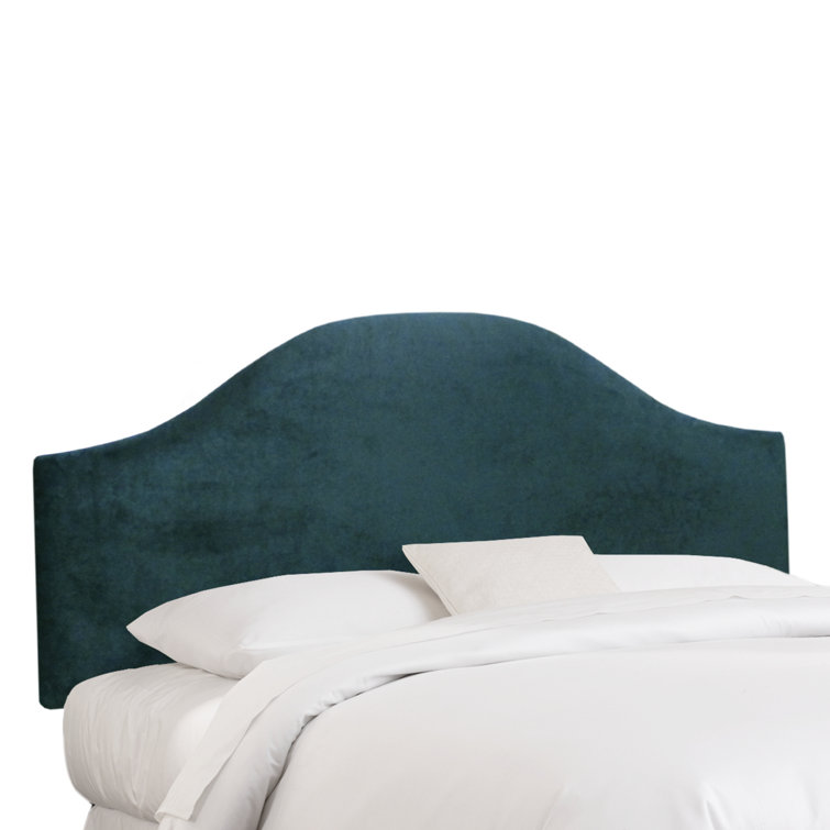 Classic Berry Velvet Upholstered Queen Headboard