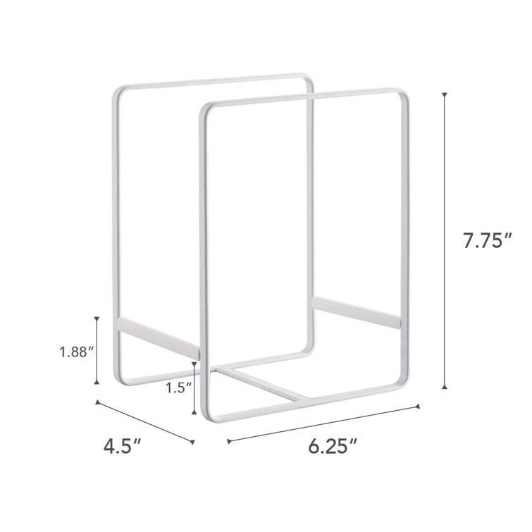 Elegant White Large Steel Dish Storage Rack