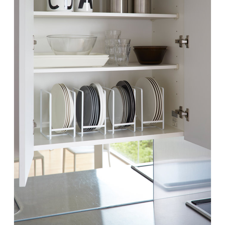 Elegant White Large Steel Dish Storage Rack