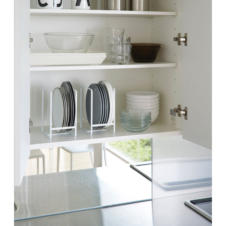 Elegant White Large Steel Dish Storage Rack