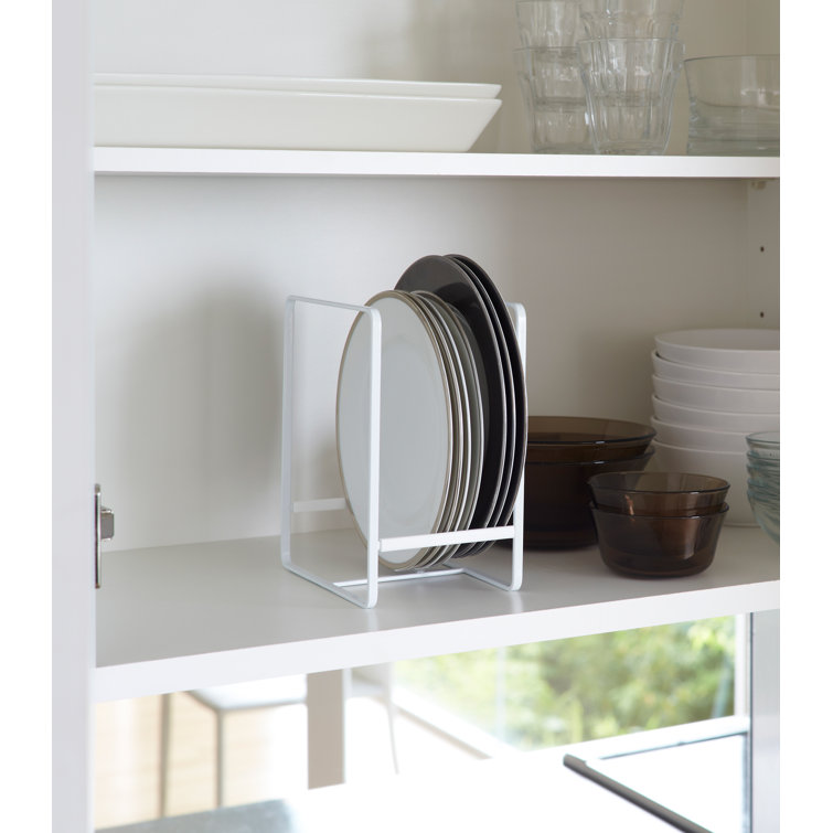 Elegant White Large Steel Dish Storage Rack