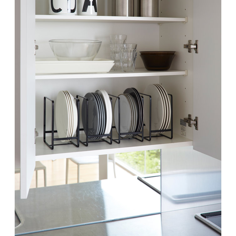 Large Black Steel Plate Holder Dish Rack