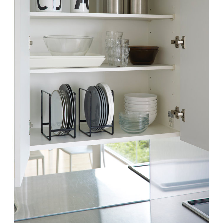 Large Black Steel Plate Holder Dish Rack