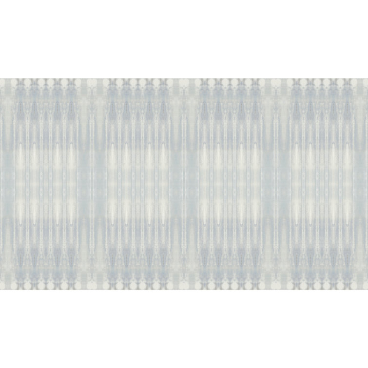 Mist Abstract Geometric Grass Cloth Wall Mural