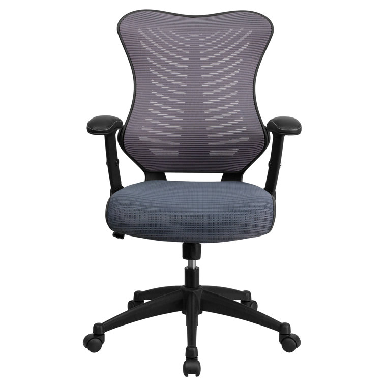 ErgoFlex High Back Executive Gray Mesh Swivel Chair with Lumbar Support