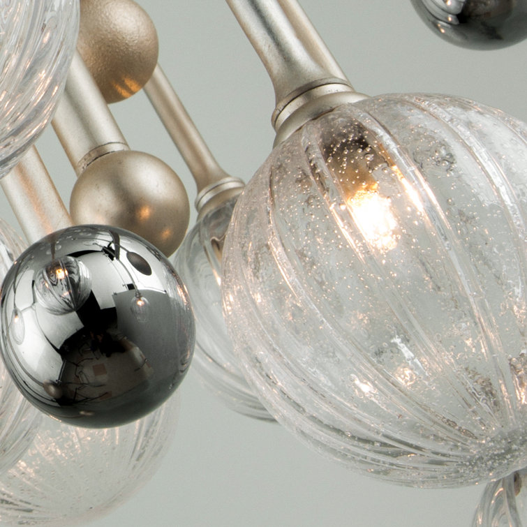 Majorette Chrome Crystal 24" Contemporary Linear Chandelier