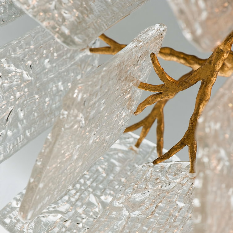 Royal Gold and Crystal 12-Light Chandelier