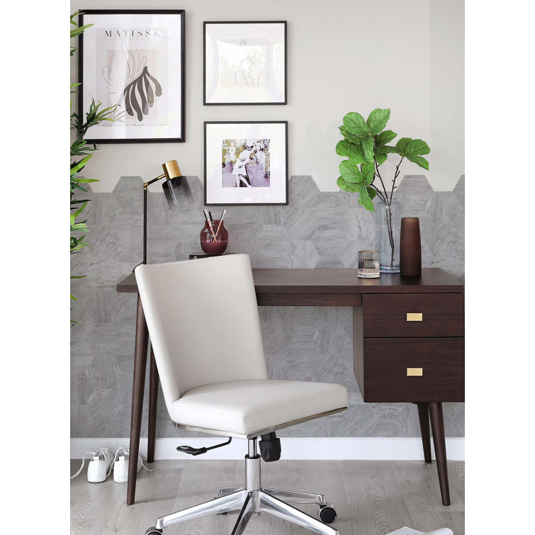 Bex 6" x 6.9" Mineral Gray Hexagon Peel & Stick Wall Tile