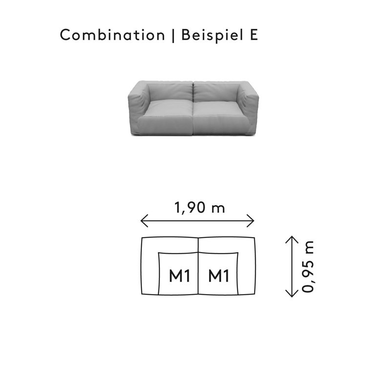 Cloud Gray Olefin Outdoor Patio Sectional Sofa with Cushions