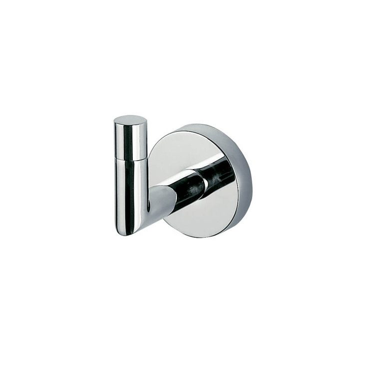 Chrome Modern Single Wall Mounted Towel Hook