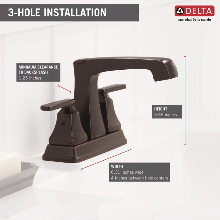 Ashlyn Oil-Rubbed Bronze 2-Handle Centerset Bathroom Faucet