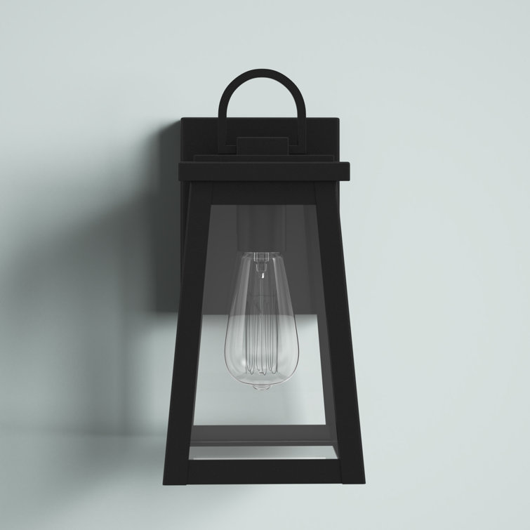 Founders Bronze Black 1-Light Outdoor Lantern with Dimmable Energy Star