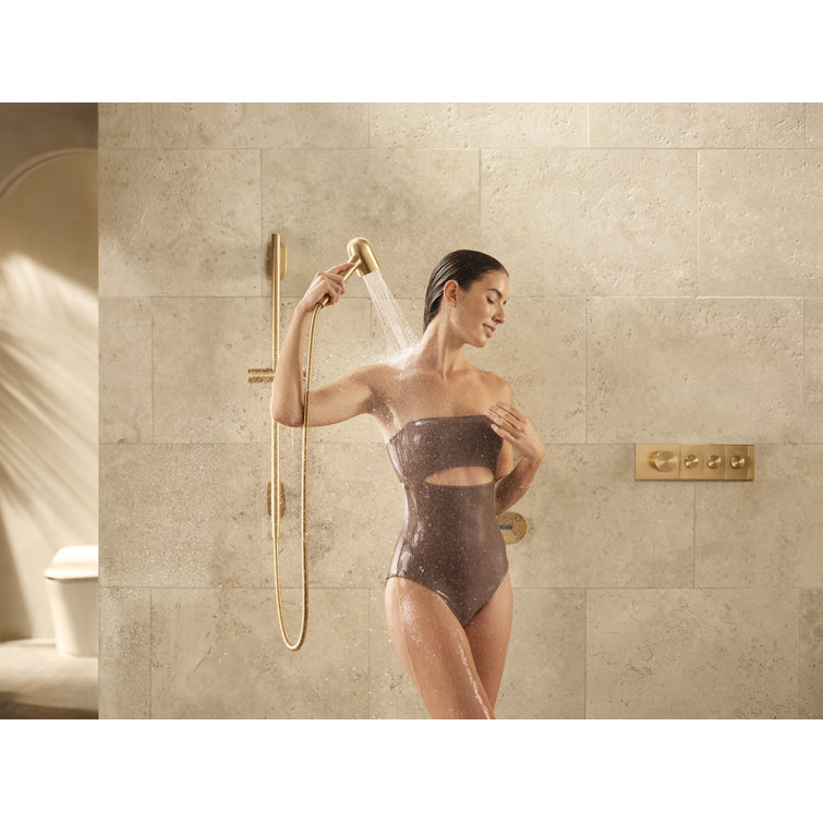 Compact Chrome Single Function Handheld Shower Head