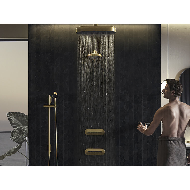 Compact Chrome Single Function Handheld Shower Head