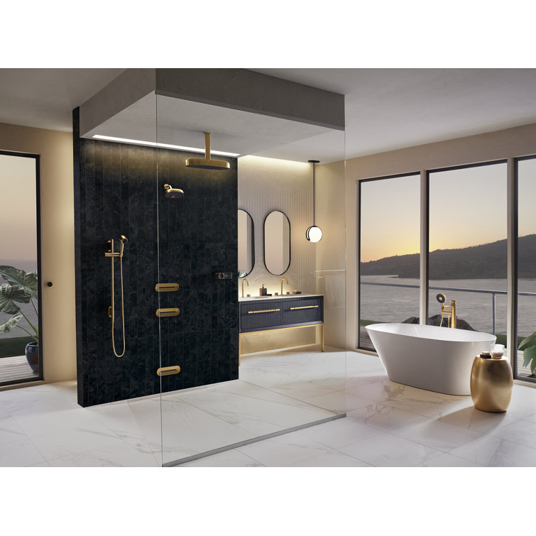 Compact Chrome Single Function Handheld Shower Head