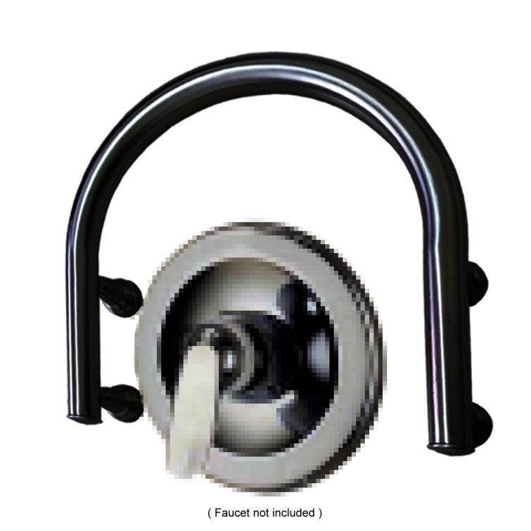 Matte Black Stainless Steel 12'' Grab Bar