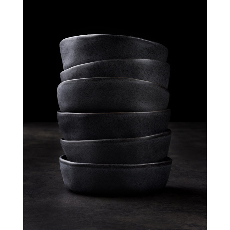 Gray Ceramic 32-Piece Dinnerware Set for 8