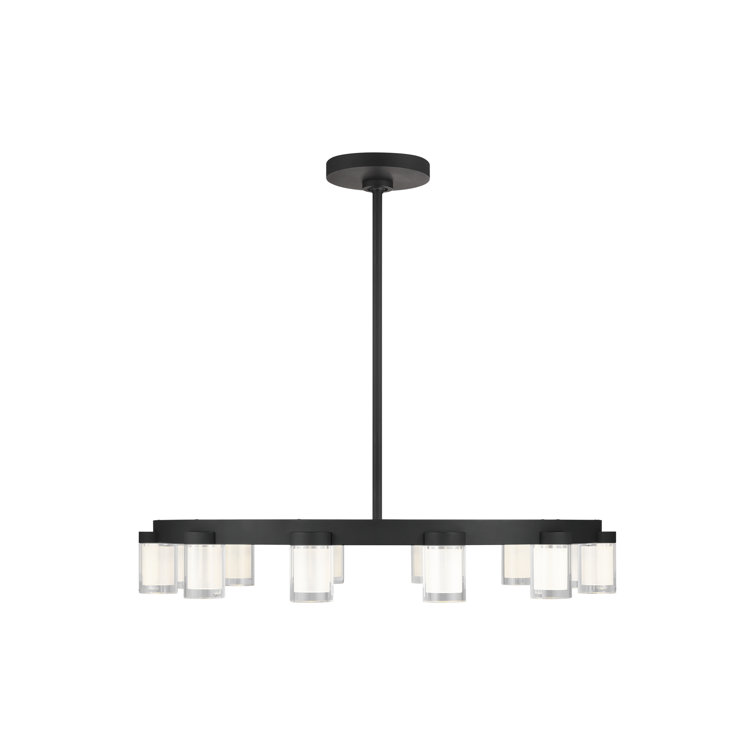 Esfera 32" Black Crystal LED Chandelier