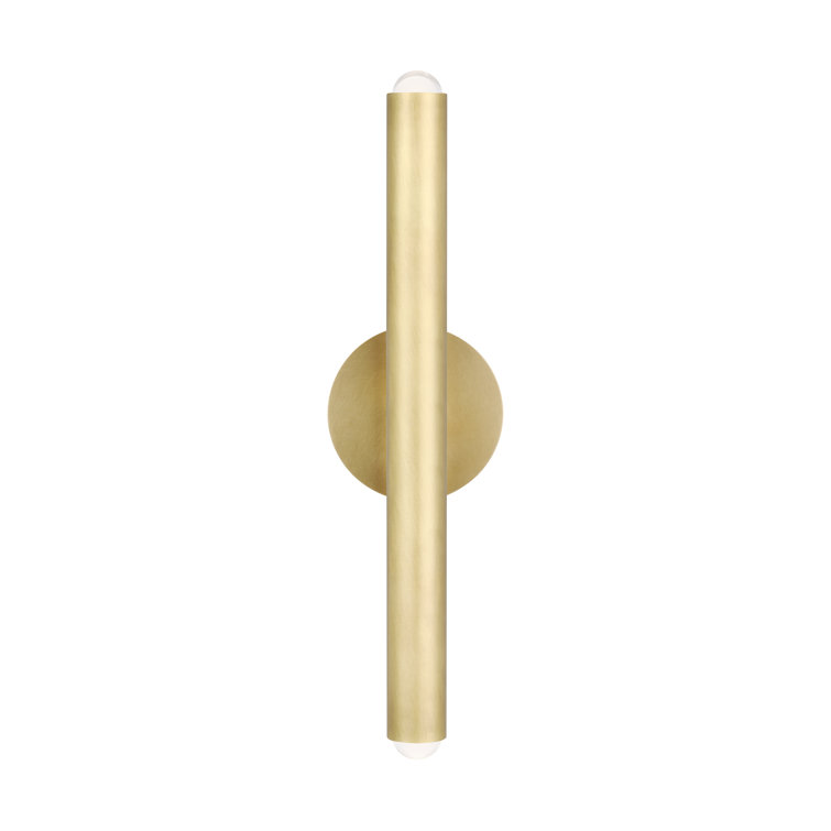 Elegant Brass 16" Dimmable LED Wall Sconce