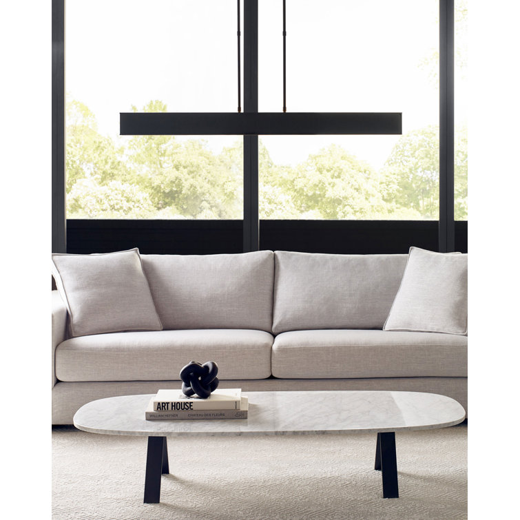 Plated Brass Linear LED Island Pendant Light