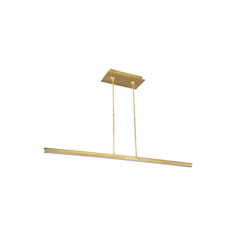 Natural Brass LED Indoor/Outdoor Island Pendant Light