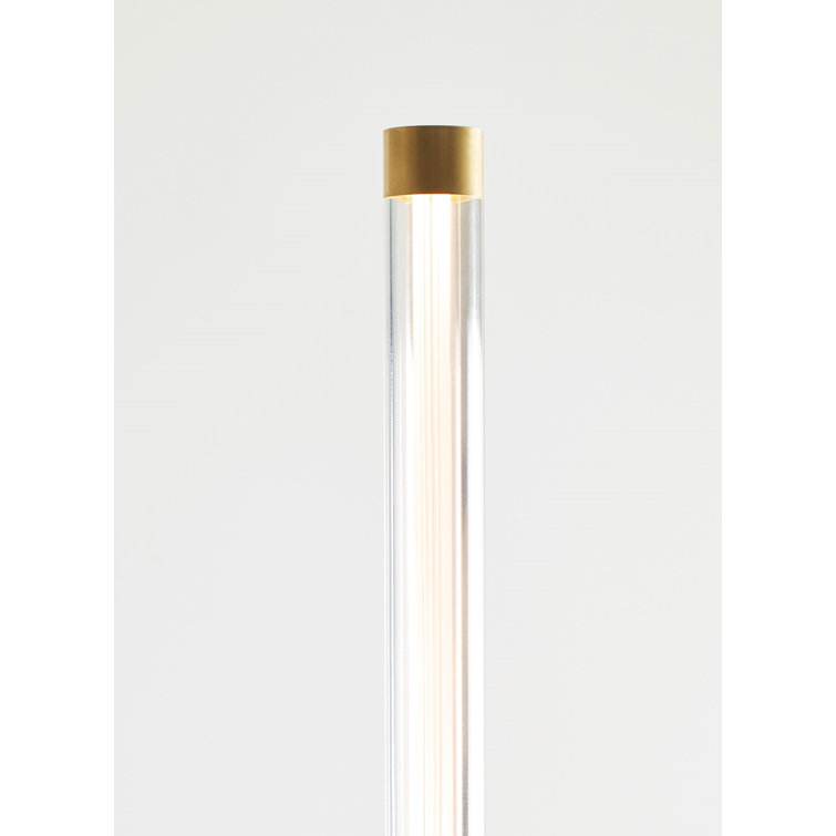 Phobos Sculptural LED Chandelier in Natural Brass, 36" Diameter