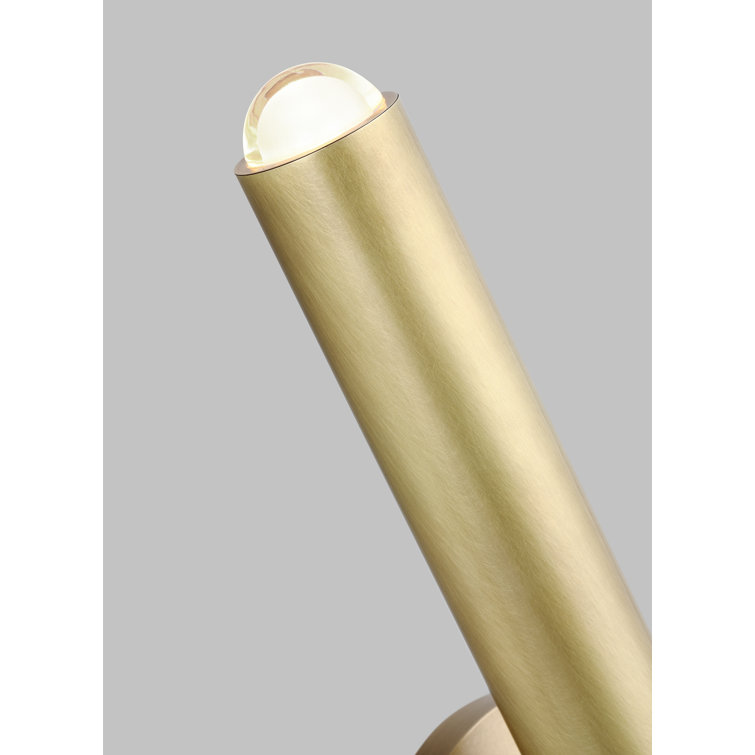 Elegant Brass 16" Dimmable LED Wall Sconce