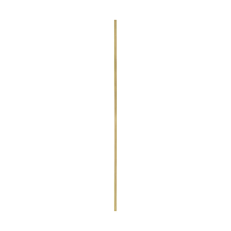 Sleek Natural Brass Dimmable LED Sconce 64.1" High