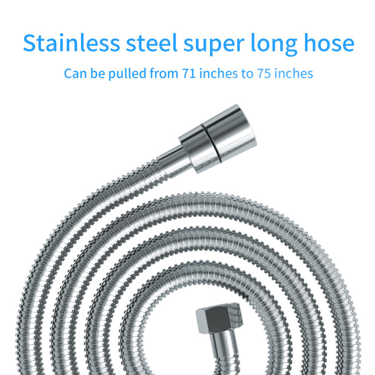 12-Inch Chrome Dual Rain Shower Head with Handheld