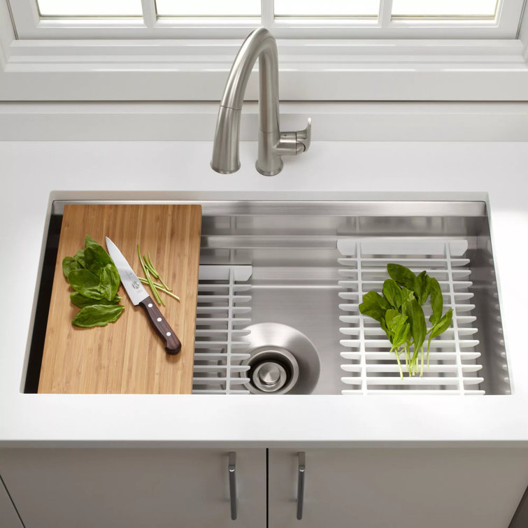 Prolific 29" Stainless Steel Single Bowl Workstation Kitchen Sink