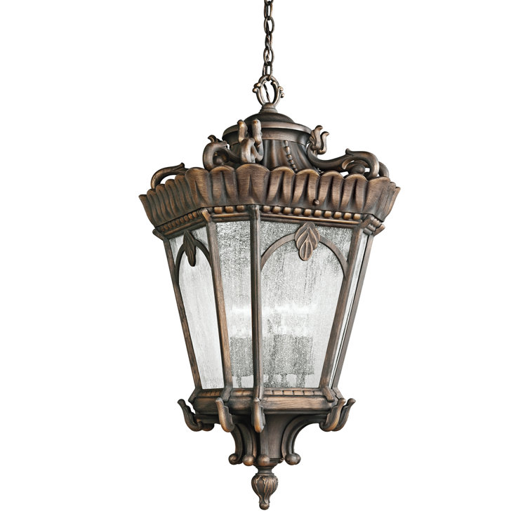 Londonderry Bronze and Glass 4-Light Outdoor Hanging Lantern