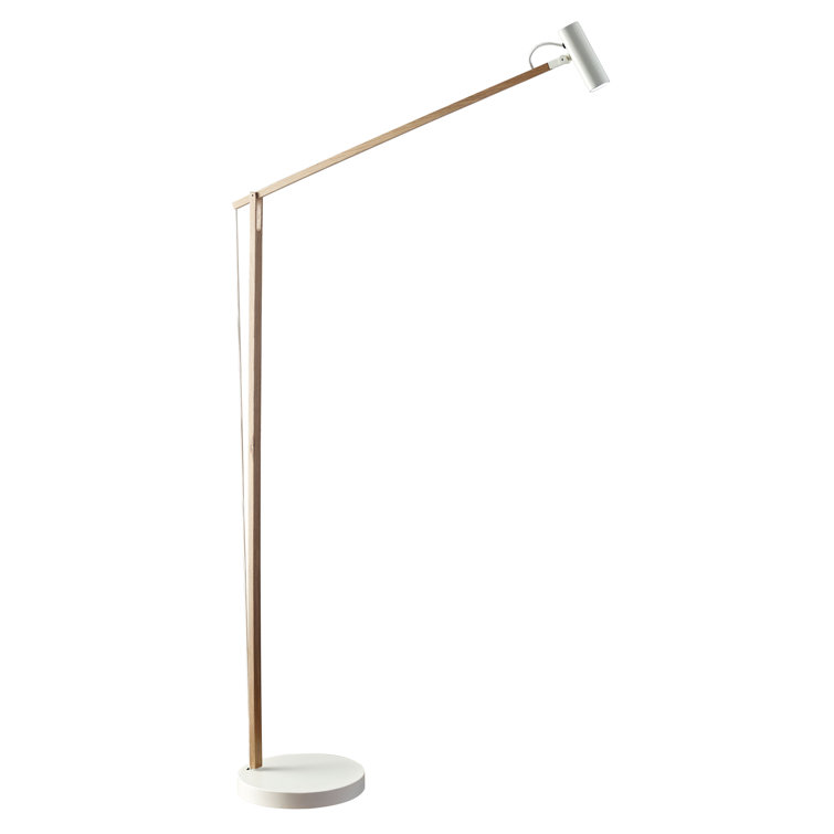 Crane Chic Natural Ash & Matte White 60.5'' LED Floor Lamp