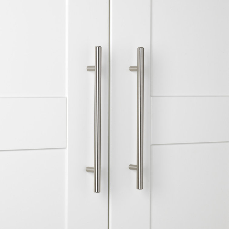 Modern Stainless Steel Bar Pull with Mounting Hardware, 10-Pack