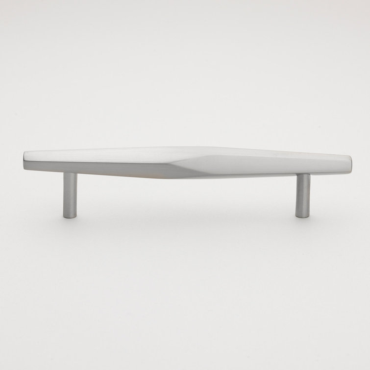 7-inch Brushed Nickel Faceted Cabinet Bar Pull