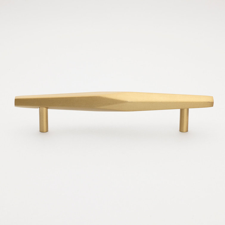 7-Inch Satin Gold Brushed Modern Industrial Bar Pull