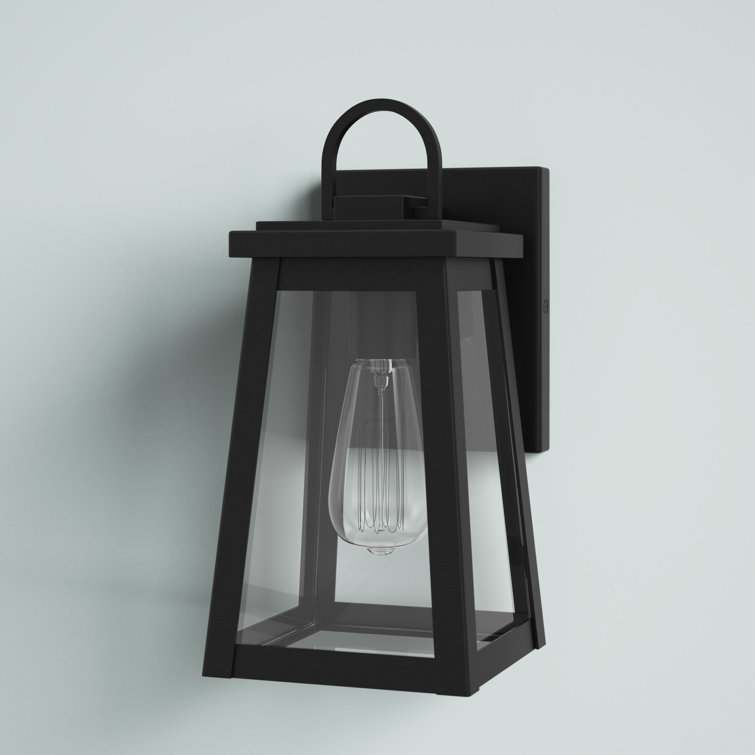 Founders Bronze Black 1-Light Outdoor Lantern with Dimmable Energy Star